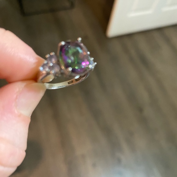 925 sterling silver genuine alexandrite vintage ring - Picture 9 of 9